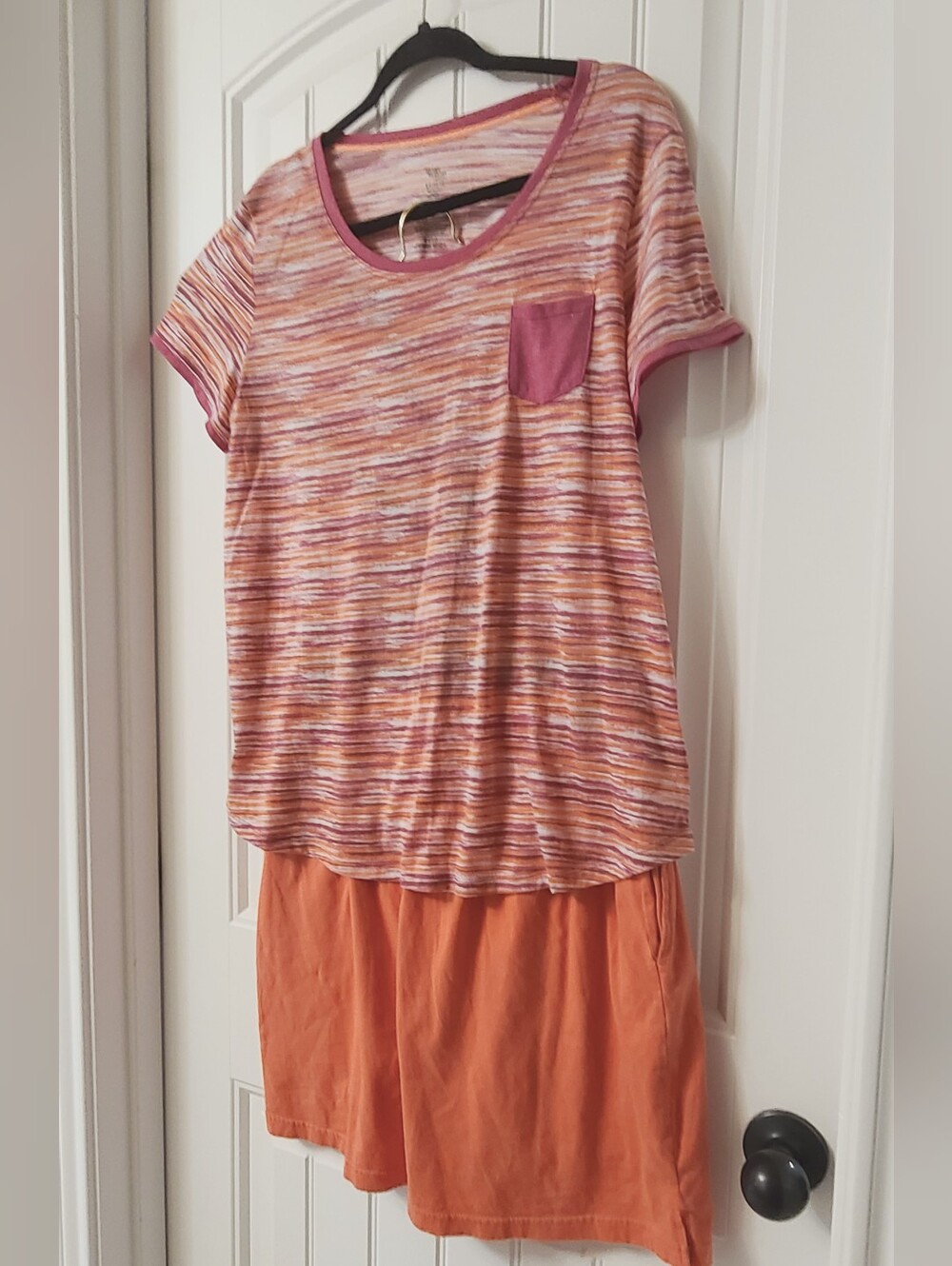 Pink & Coral Combo Outfits. 2 Tops & A Skort